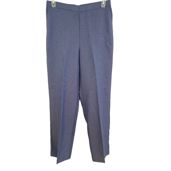 3/$25 Alfred Dunner Size 8P Periwinkle Pull On Pants - Picture 1 of 3